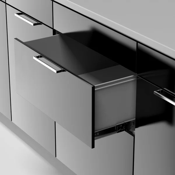 Black drawer — Stock Photo, Image