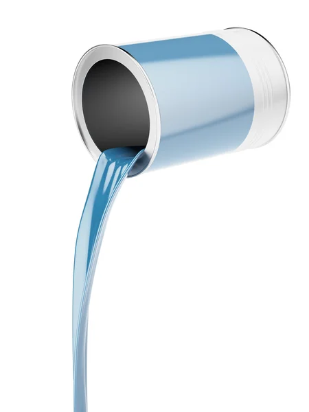 Blue paint can — Stock Photo, Image