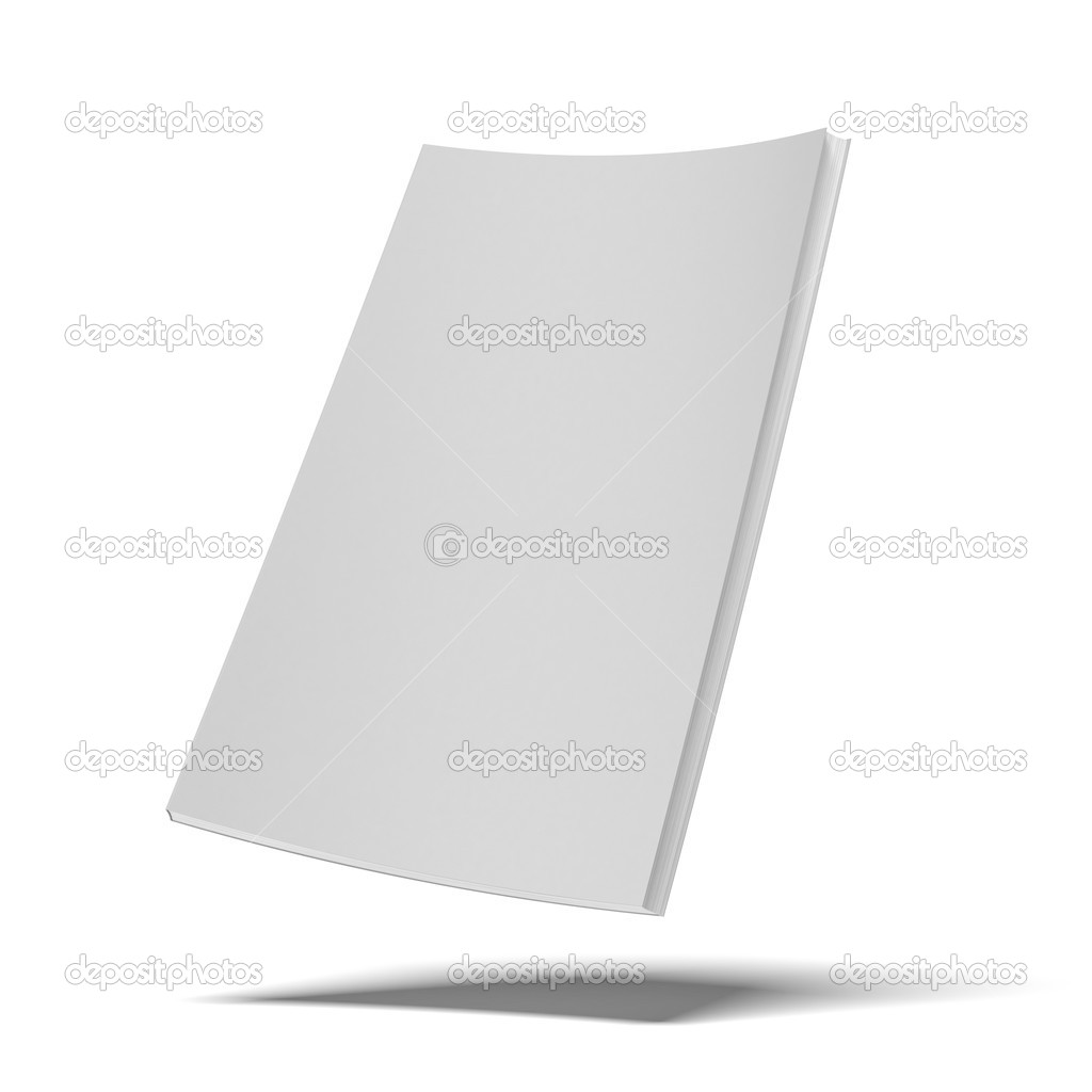 White book with blank soft cover