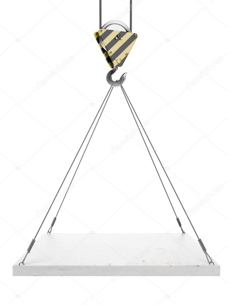 Crane hook with empty board