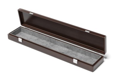 Opened wooden case