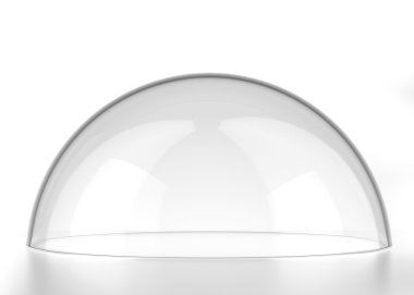 Transparent semi-sphere clipart