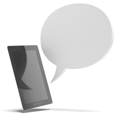 tablet pc ile konuşma balonu