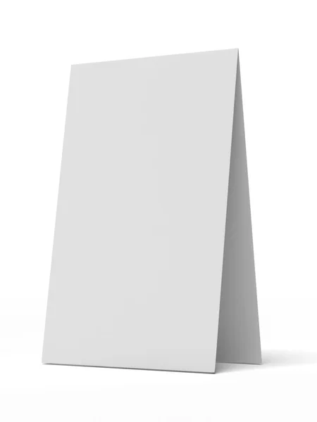 Wyświetlacz biały biurko — Zdjęcie stockowe