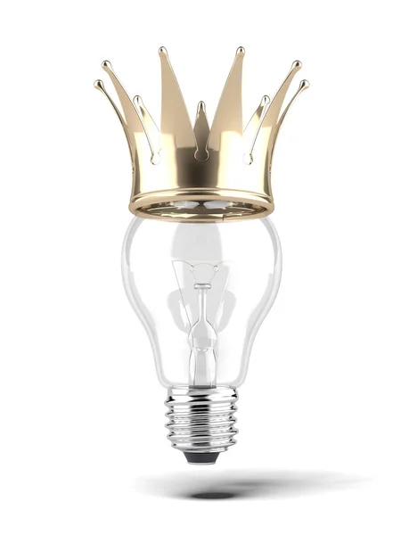 Belysning lampa med krona — Stockfoto