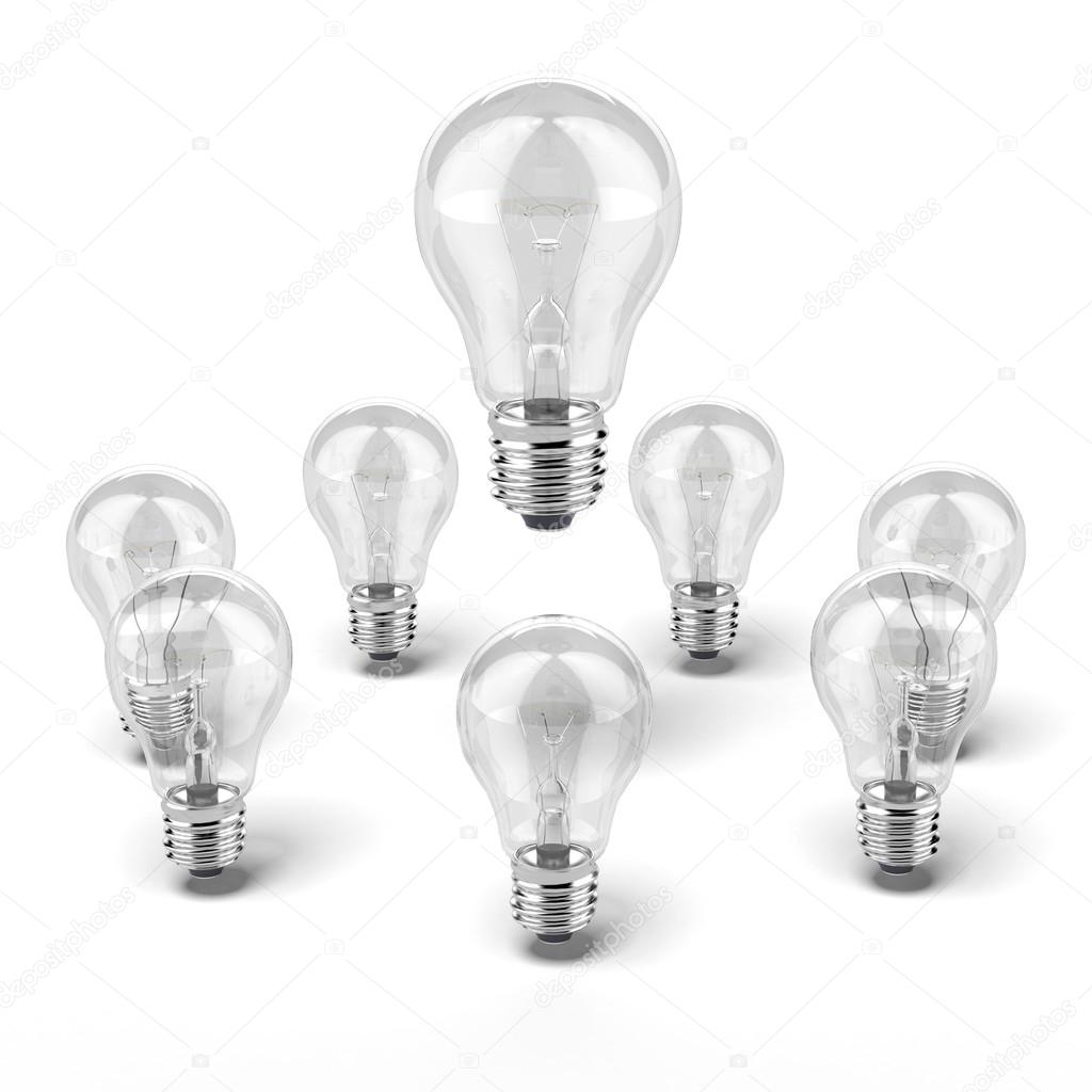 Light bulbs with one different