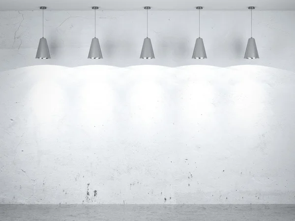 Cinco lâmpadas no interior — Fotografia de Stock