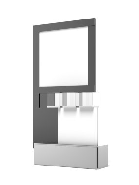siyah reklam stand