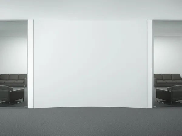 Пустая стена в офисе — стоковое фото