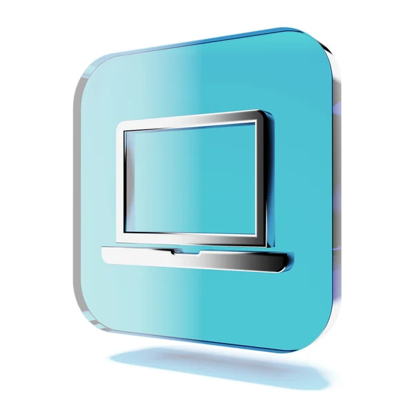 Laptop icon — Stock Photo, Image