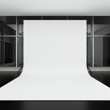 karanlık odada beyaz zemin