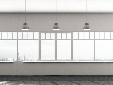 Beyaz çatı odası lambaları