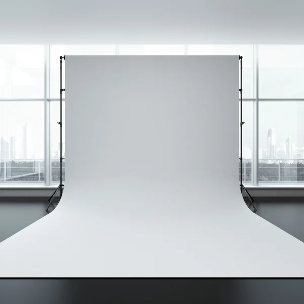 Białe tło w pomieszczeniu — Zdjęcie stockowe