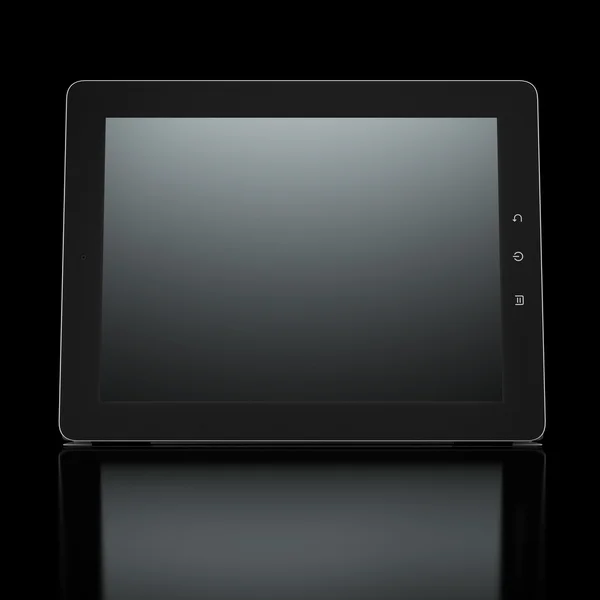 Tablet pc σε μαύρο φόντο — Φωτογραφία Αρχείου