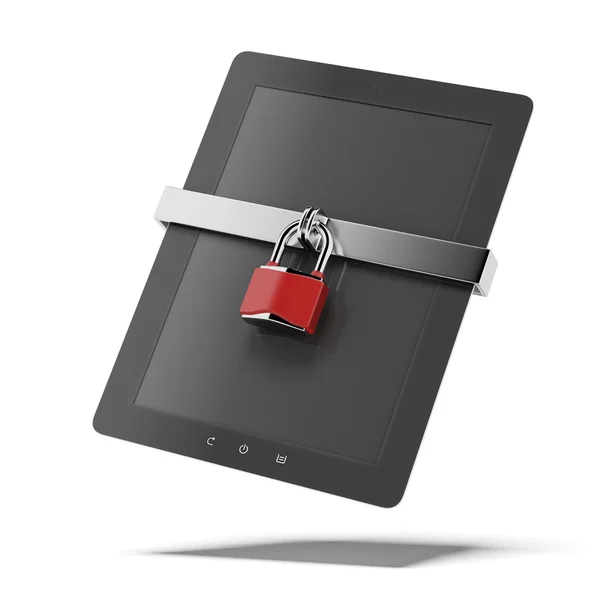 Tablet pc di sicurezza — Foto Stock