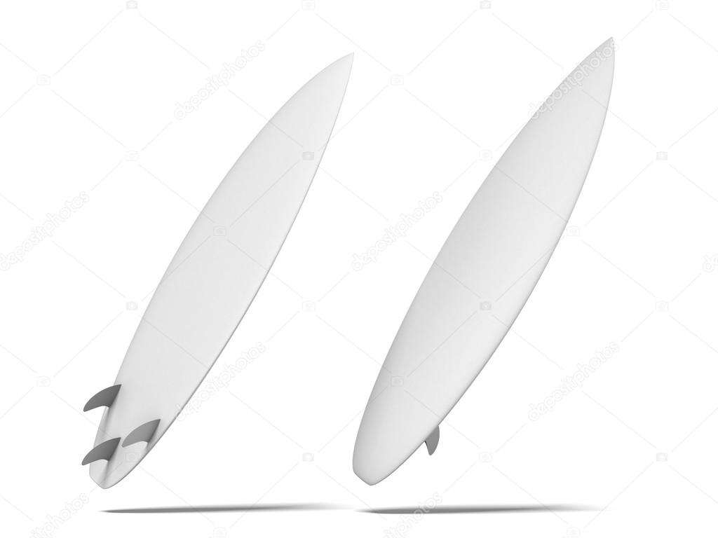 White surfboard