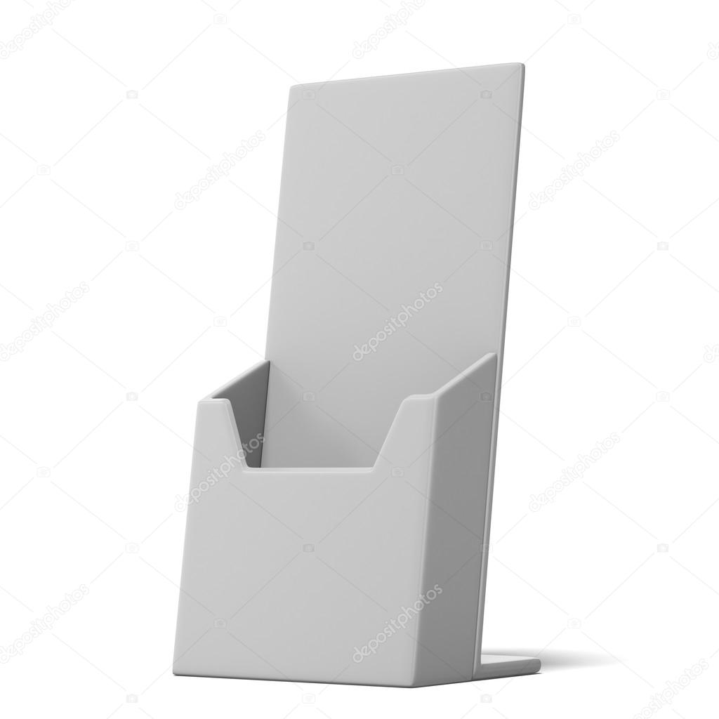 Blank box holder for leaflets