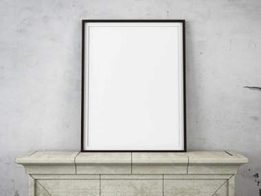 ahşap fotoğraf çerçevesi şömineniz üzerinde