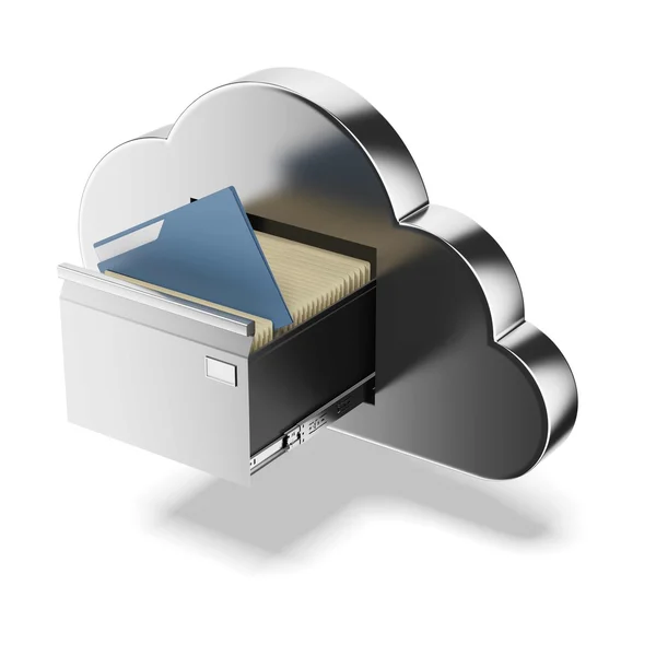 Almacenamiento de archivos en la nube — Foto de Stock