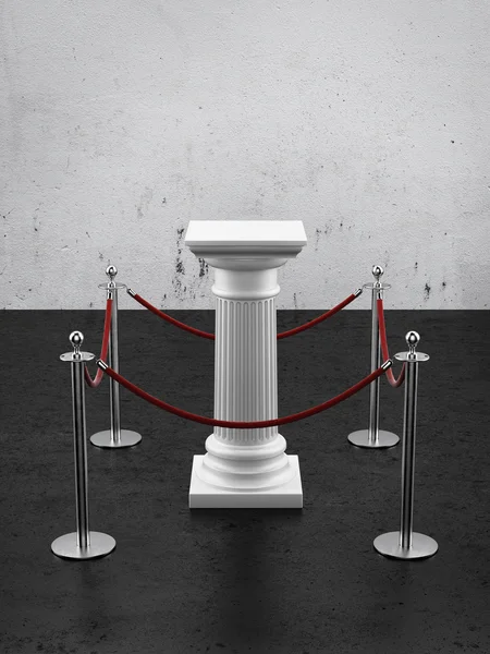 White column as pedestal — Stock Photo, Image