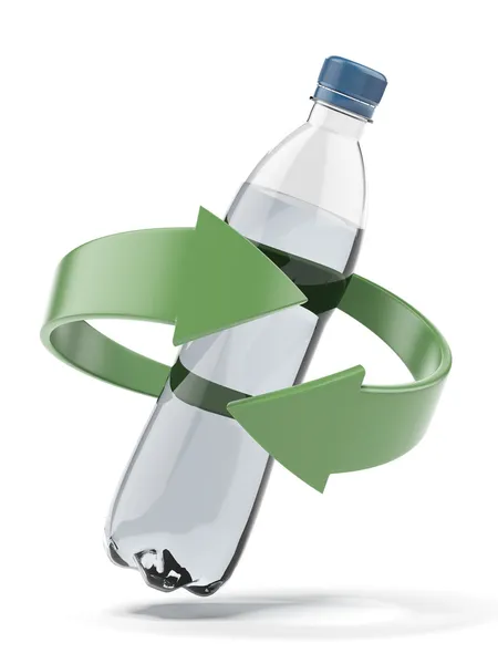 Plastic bottle recycling — Stock Photo, Image