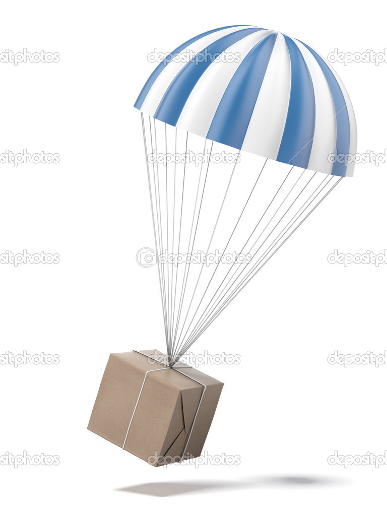 Parachute with a Package