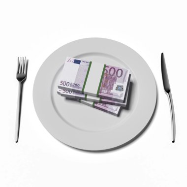plaka üzerinde Euro