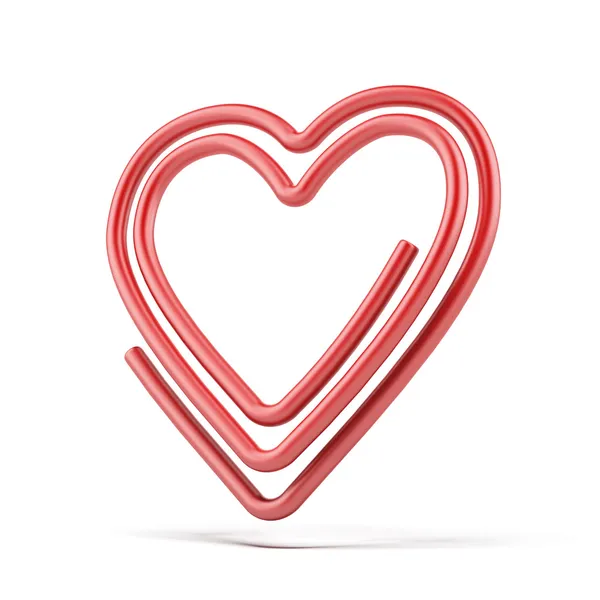 Heart paper-clip — Stock Photo, Image