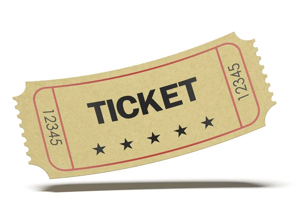 Retro cinema ticket — Stock Photo, Image