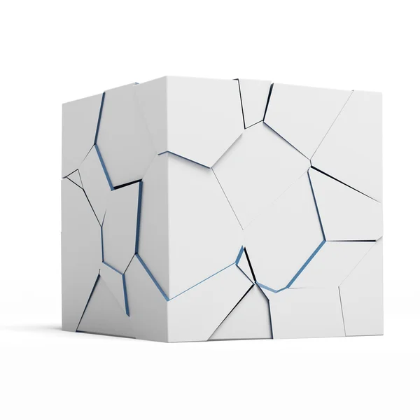 Broken cube — Stock Photo, Image