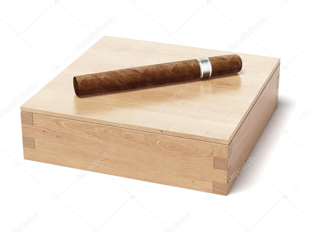 Cigar and humidor Stock Photo by ©ekostsov 37295123
