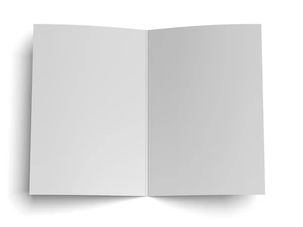 Blanco geopende papier — Stockfoto