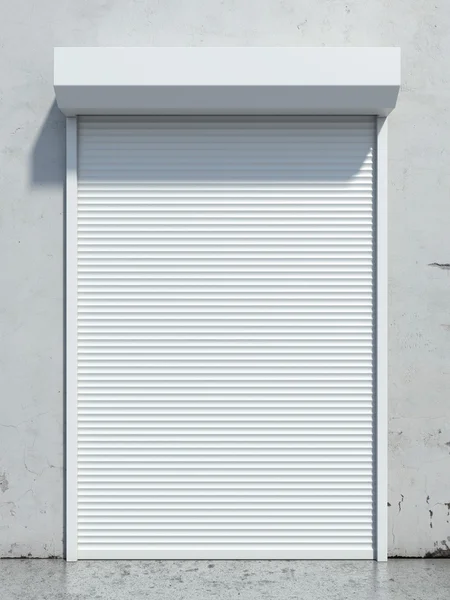 Door with roller shutter — Stock Photo, Image