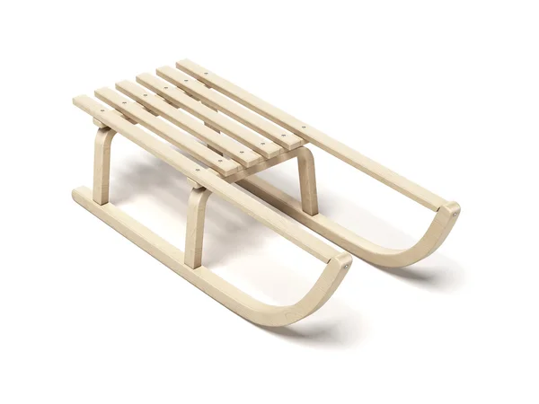 Classic wooden sled — Stock Photo, Image