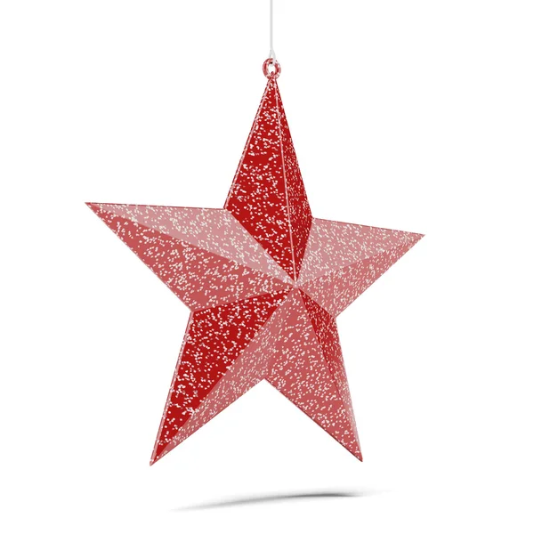 Shiny red star — Stock Photo, Image