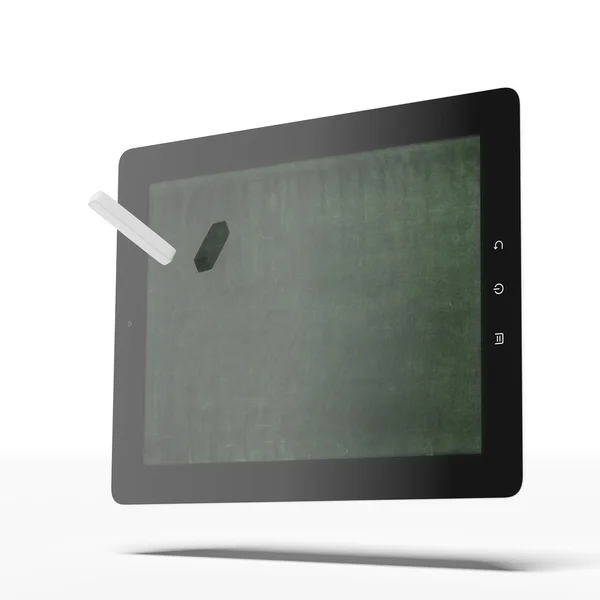Tablet como quadro-negro — Fotografia de Stock