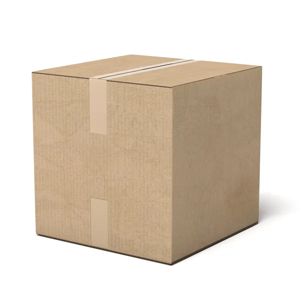 Closed cardboard box — Stock Photo, Image