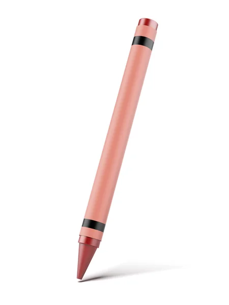 Crayon de cera vermelha — Fotografia de Stock