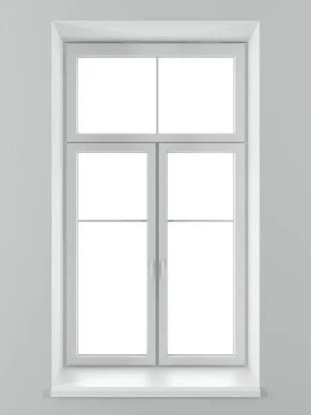 Weißes Fenster — Stockfoto