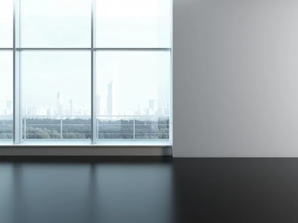 ofis pencere. boş duvar