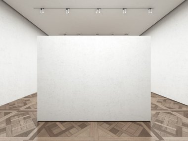 beyaz duvar ile boş Sanat Galerisi