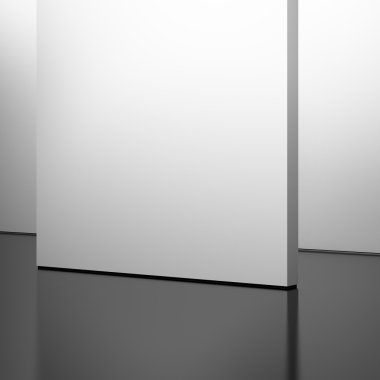 beyaz duvar ve koyu zemin