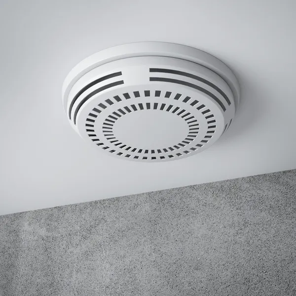 Smoke detector on a ceiling — Stock Photo, Image