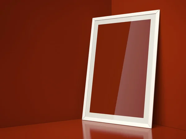 Red room with red frame — Stock Photo, Image