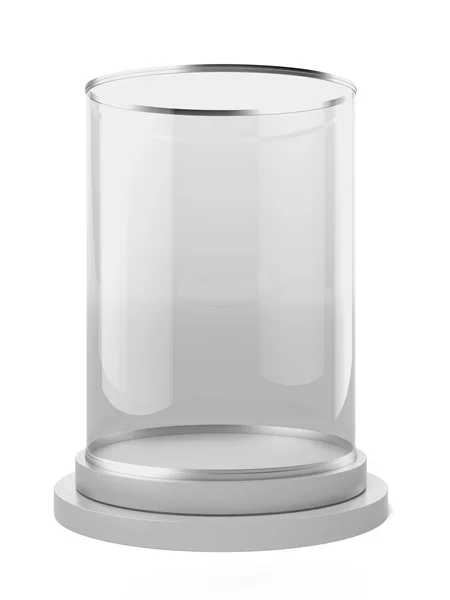 Empty glass showcase — Stock Photo, Image