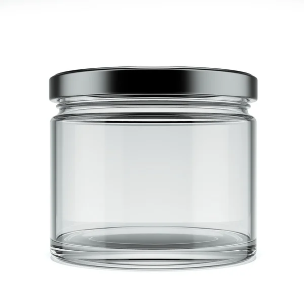 Empty glass jar — Stock Photo, Image