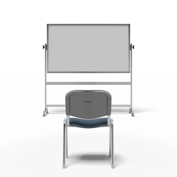 Chair and white board — Stock Photo, Image