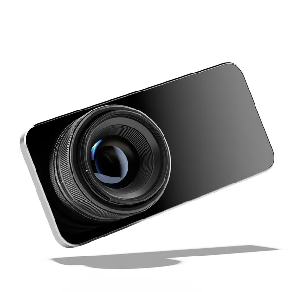 Phone with big lens — Stock Photo, Image