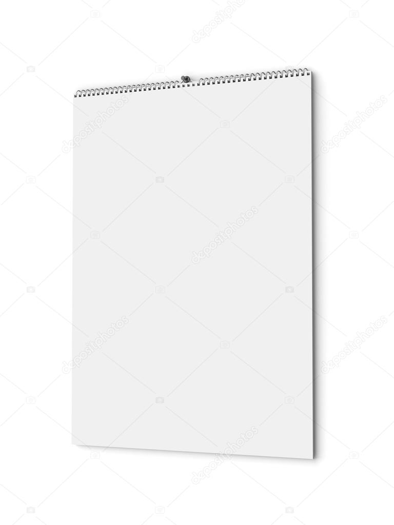 Blank wall calendar