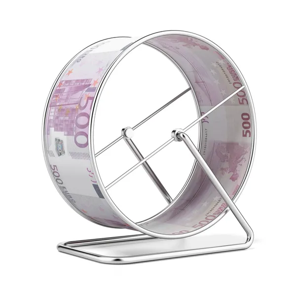 Hamsterrad Euro — Stockfoto